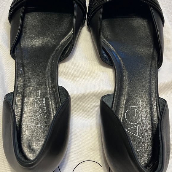 AGL black D’Orsay Flats - Picture 8 of 9